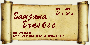 Damjana Draškić vizit kartica